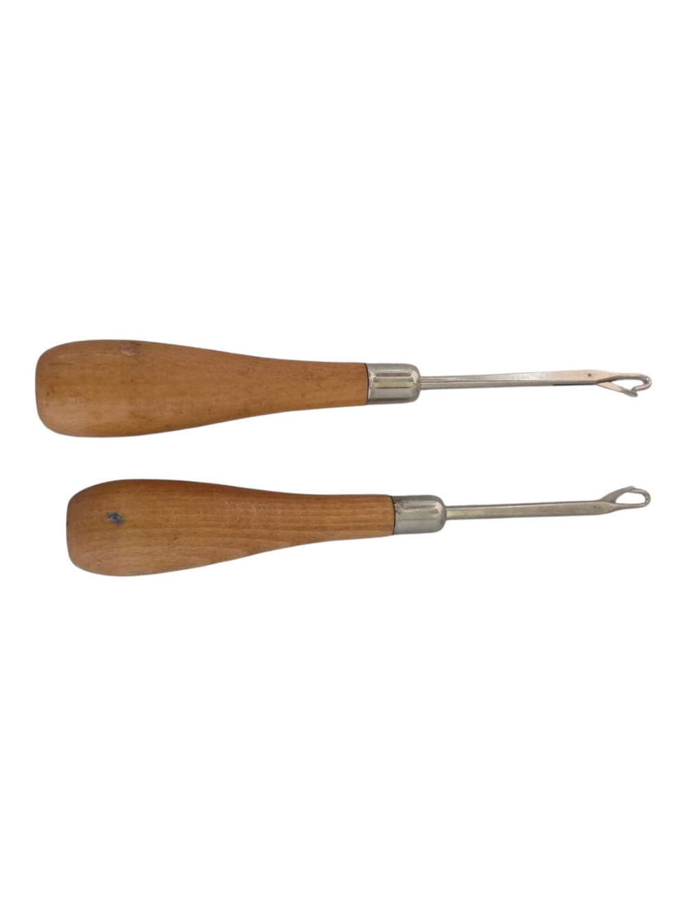 Vintage Wood Handle Seam Rippers in Natural Brown and Silver